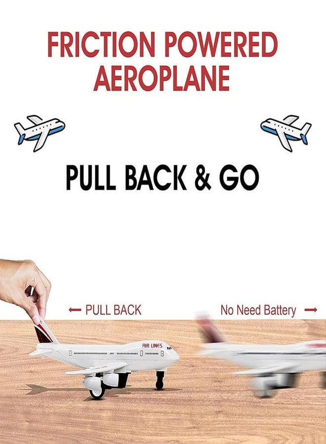 طائرة كولين أراي لعبة سحب للخلف للأطفال مع حامل عرض - بدون حواف حادة، أجنحة ثابتة وتصميم واقعي لطائرة إيرباص | يمكن للبالغين استخدامها كزينة للطاولة - 3 - Image 4